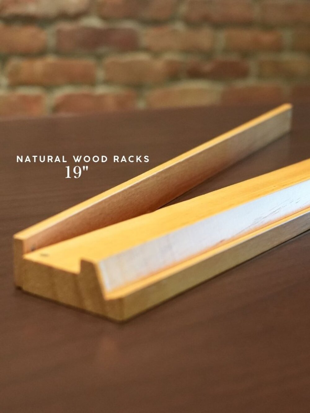 Wooden Mah Jongg Racks with Pushers – 19" (Set of 4)